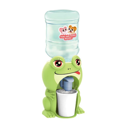 Kids Mini Dual Water Dispenser Toy Cute Water Juice Milk Drinking Fountain Simulation Kitchen Toys for Boys Girls Gift Good Vibrations