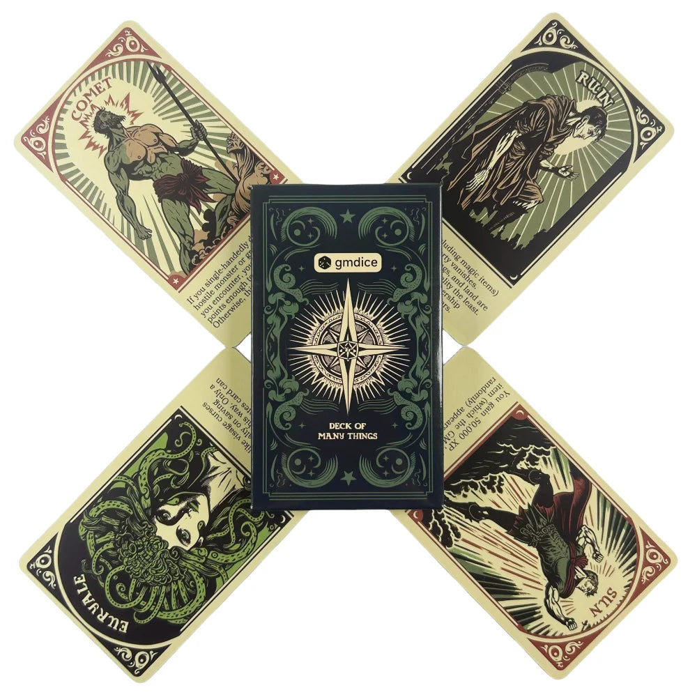 Deck of Many Things Entertainment Card Family Gathering Divination Deck Tarot Board Playing Oracle Cards Game Good Vibrations