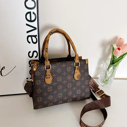 Classic Elegant Leather Handbag For Women Luxury Designer Crossbody Bag Versatile Shoulder Tote Purse Stylish Ladies Messenger Good Vibrations