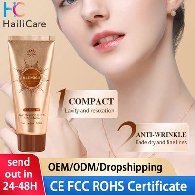 Whiten Lighten Spots Peel-Off Facial Mask Anti-Blemish Freckle Blackhead Removal Deep Cleansing Peeling Brightening Face Mask