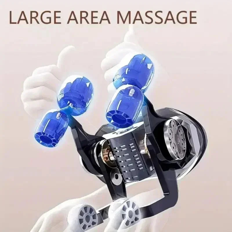 3D Kneading Neck Massager with Heat - Multi-Function Therapy for Shoulder, Back & Cervical Muscle Relaxation Good Vibrations