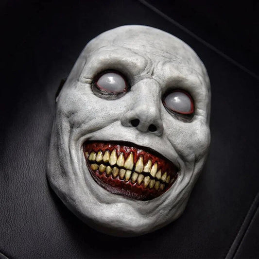 Spooky Halloween Mask Scary Ghost Face for Adults & Kids, Horror Party Cosplay Costume Accessories Good Vibrations