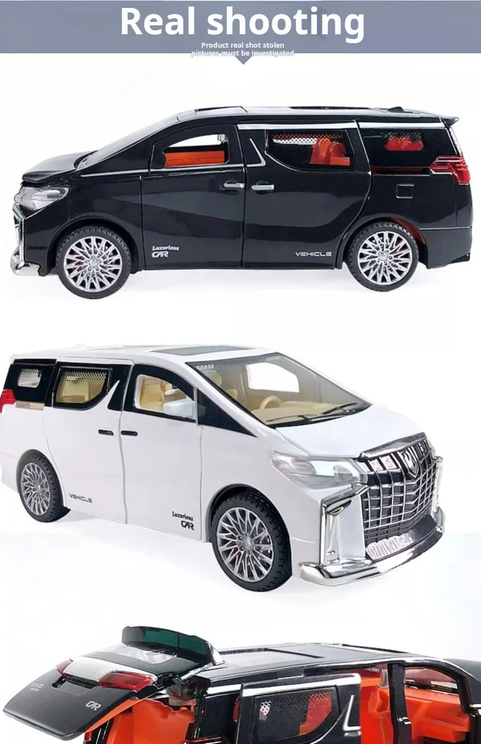 1:32 Children's Inertia Pull-back Car Toy with Lighting Sound Simulation Commercial Car Model Boy Gift Toy Car Kids Holiday Gift Good Vibrations