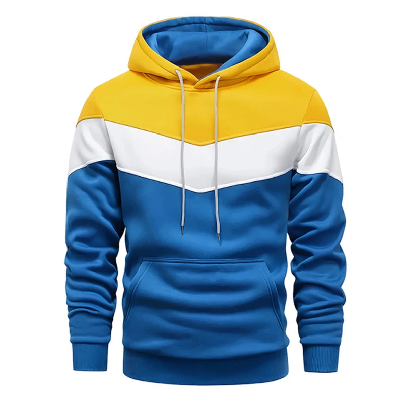 Autumn Winter Fashion Tracksuit Tricolor Hoodies and Black Sweatpants High Quality Male Daily Casual Sports Hooded Jogging Suit Good Vibrations