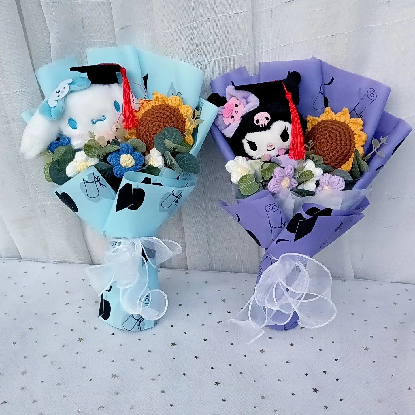 Sanrio Graduation Gift Kuromi Hello Kitty Bouquet Cartoon My Melody Cinnamoroll Valentine's Day Weddalentine's Day Birthday Good Vibrations