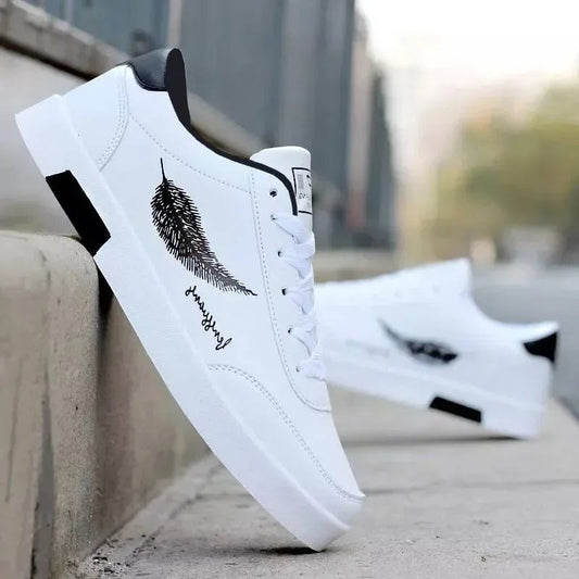 Men Sneakers 2024 Summer Men's White Sports Shoes Fashion Male leather casual Shoe Zapatillas Hombre Chaussure Homme Good Vibrations