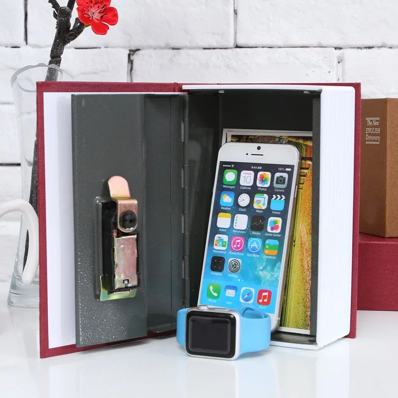 Dictionary Mini Book Safe Security Key Locker Money Hidden Secret Safe Key Safe Box Cash Money Coin Storage Jewellery Lock Box Good Vibrations