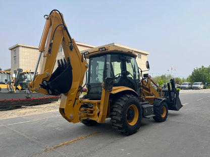Backhoe Loader China Manufacturer Front Loader 4X4 Agricultural tractor Wheel Loader Cummins diesel Engine Customizable Digger Good Vibrations