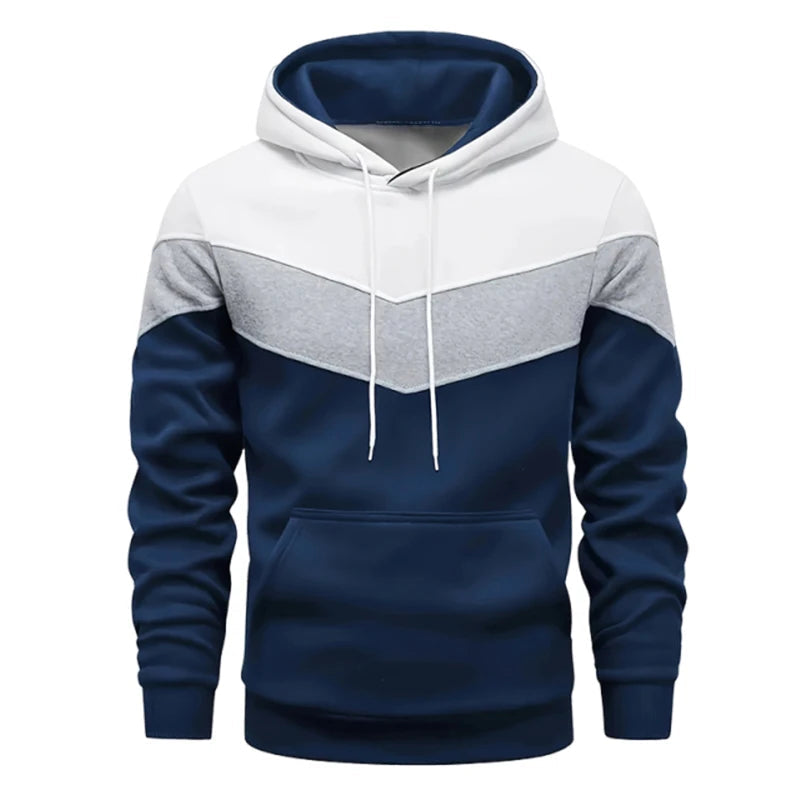 Autumn Winter Fashion Tracksuit Tricolor Hoodies and Black Sweatpants High Quality Male Daily Casual Sports Hooded Jogging Suit Good Vibrations