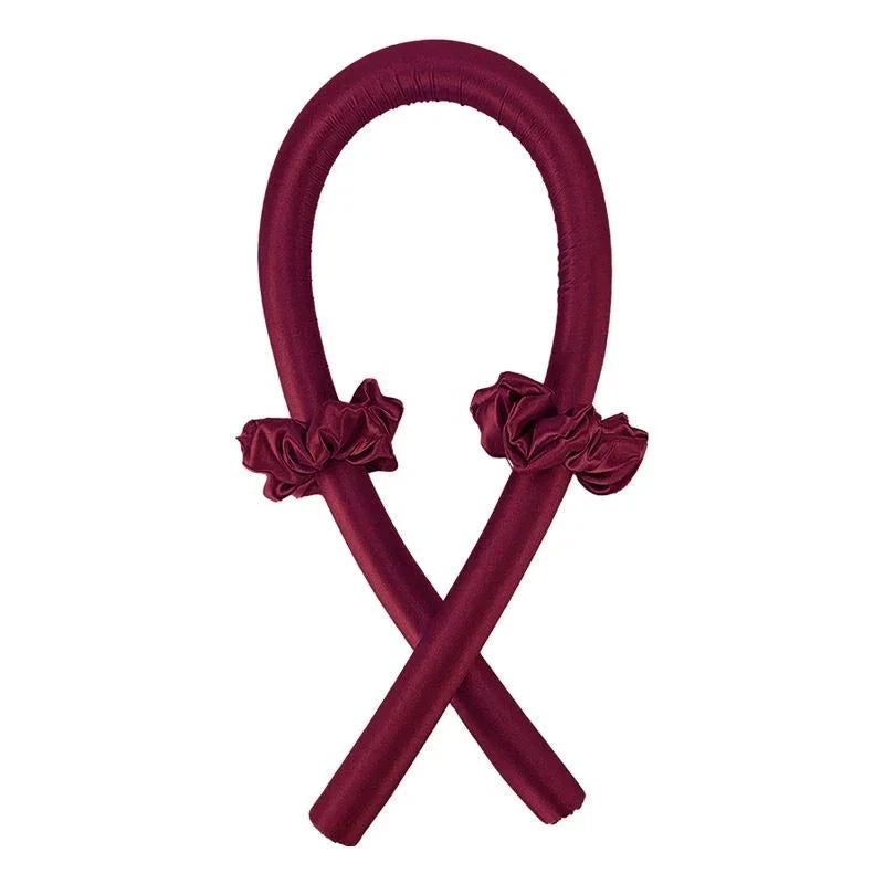 Heatless Curling Rod Night Cap No Heat Ribbon Lazy Hair Curlers Headband Hair Rollers Sleeping Soft Headband Hair Styling Tools Good Vibrations