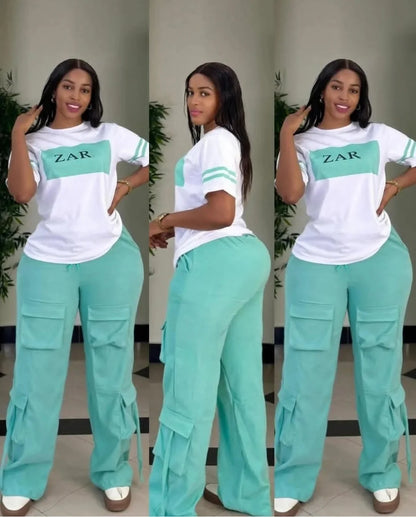 Casual Printed Multi-Pocket Workwear Set Free Shipping Women's Skirt Suiting Ensemble from Mainland China AE Stock Brand Good Vibrations