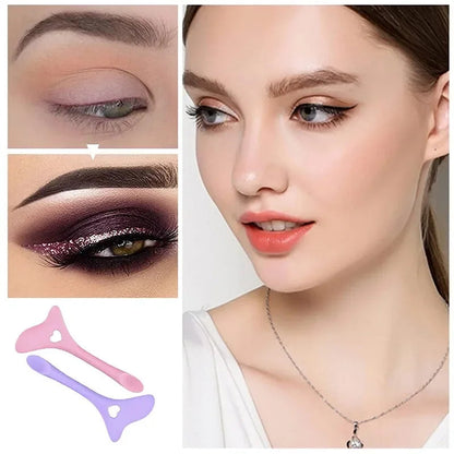 Wholesale  Multi-functional Eyeliner Stencil Wing Tips Silicone Eyeliner Aid Drawing Lipstick Wearing Aid Reusable Makeup Tools Good Vibrations