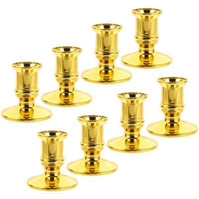20 PCS Electronic Base Plastic Candlestick Holders Gold Decor Fashion Candleholder Wedding Centerpieces