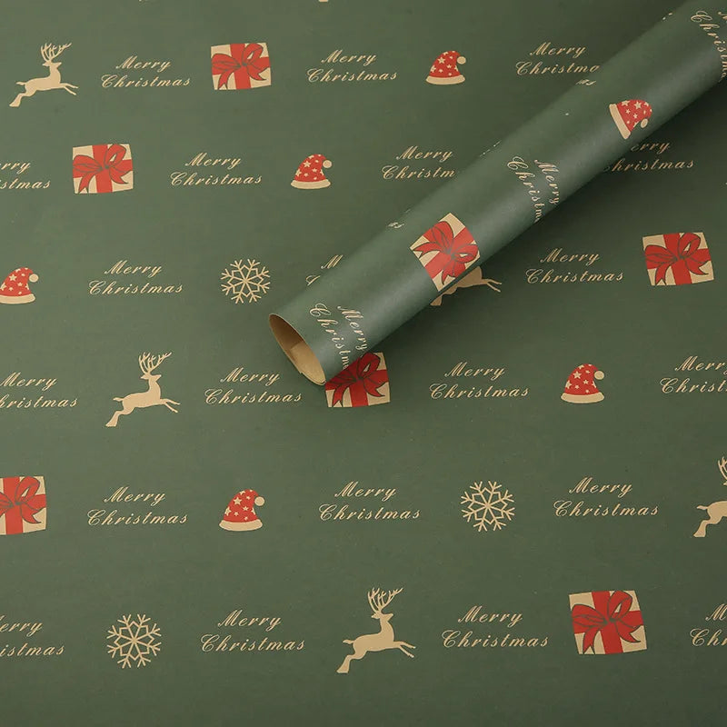 Happy Birthday Wrapping Paper 50*70cm Christmas Colorful DIY Flower Wedding Xmas Party Gift Packing Decor DIY Crafts Papers Good Vibrations