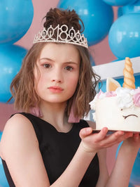 2Pcs/Set Crown and Pearl Pin Set for 18th Birthday - Happy 18th Birthday Sash, Tiara, Cake Topper, Decorations and Gift for Her Good Vibrations