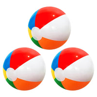 3 Pcs Inflatable Beach Ball Colorful Balloons Swimming Pool Party Water Game Beach Sports Ball Fun Toys for Kids Good Vibrations