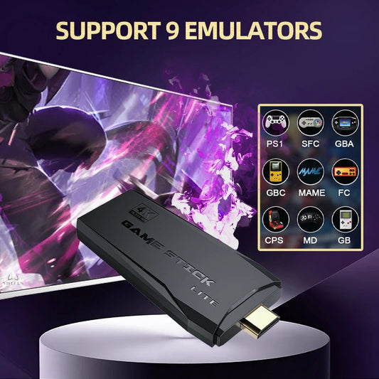 VILCORN Arcade Video Game Console 4K TV Game Stick with Double Arcade Joysitck 41000 Games For MAME/Sega/PS1/Atari Kid Gift Good Vibrations