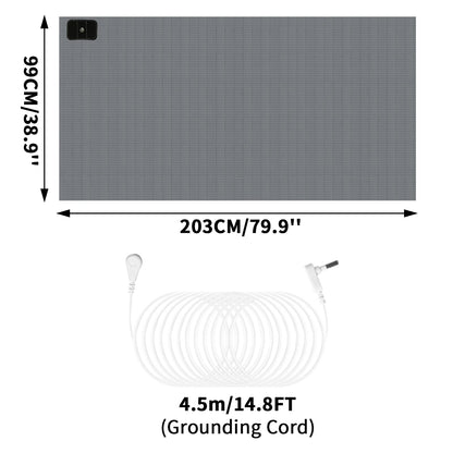 Grounding Bed Sheet Anti-static Grounding Sheet Conductive 95% Cotton and 5% Soft Silver Fiber Flat Sheets Sleep Bed Mat Good Vibrations