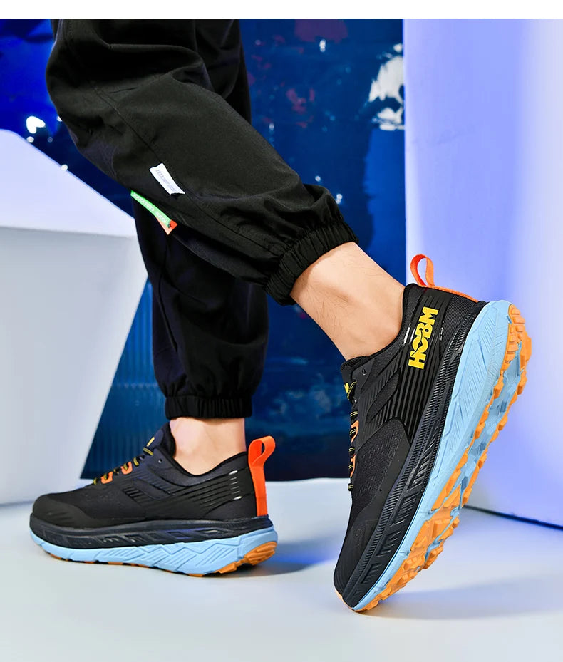 Men's Shoes Sneakers Running Shoes for Men Unisex Women Casual Walking Lace-up Training Lightweight Dark Blue Fashion Lifestyle Good Vibrations