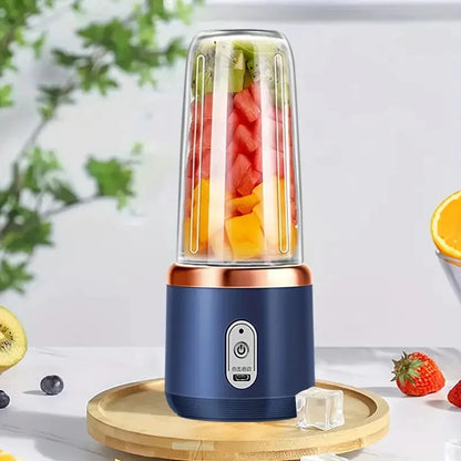 Portable Blender Bottle Multifunction Juice Blender Fresh Juice Smoothie Blender Ice CrushCup Food Processor Juicing Tool Good Vibrations