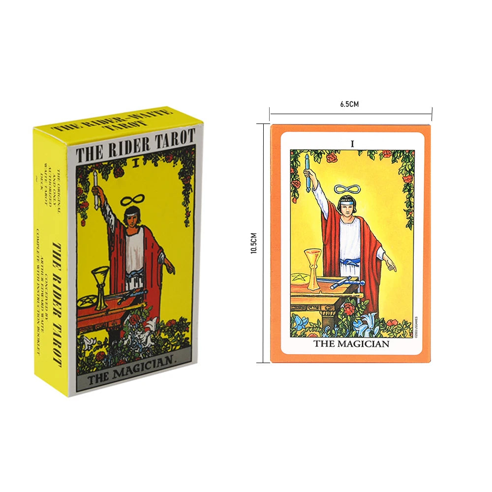 Classic The Rider Waite Tarots With Divination Personal Use Tarot Deck Full English Spanish Version Oracles Deck for Board Game Good Vibrations