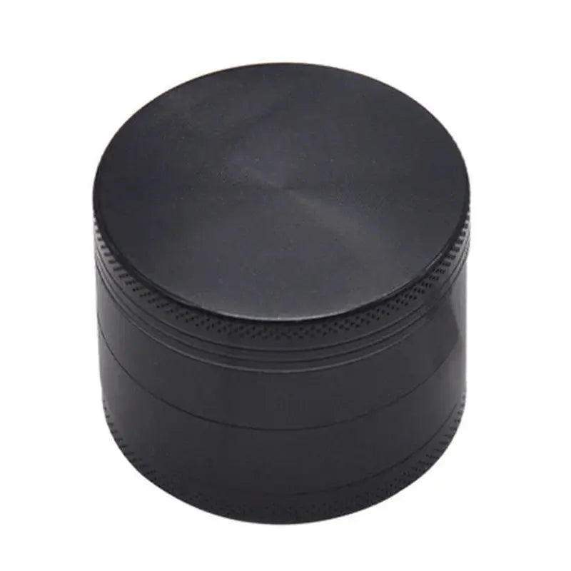 40mm 4 layers tobacco herbal grinder, black, metal zinc alloy.