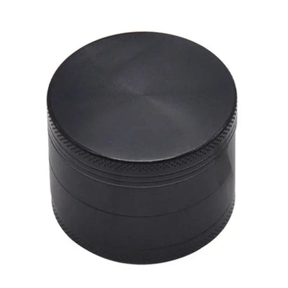 40mm 4 layers tobacco herbal grinder, black, metal zinc alloy.