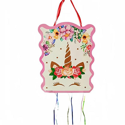 Unicorn Theme Pinata Decoration Kids Boys Girls Birthday Party Supplies Hanging Pinata Candy Gift Filler Baby Shower Toys Good Vibrations
