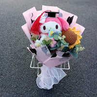Sanrio Graduation Gift Kuromi Hello Kitty Bouquet Cartoon My Melody Cinnamoroll Valentine's Day Weddalentine's Day Birthday Good Vibrations