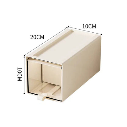 Storage Box with Drawers – Desktop Organizer, Display Case for Collectibles, Office Storage ContainerCustomizable Combination Good Vibrations