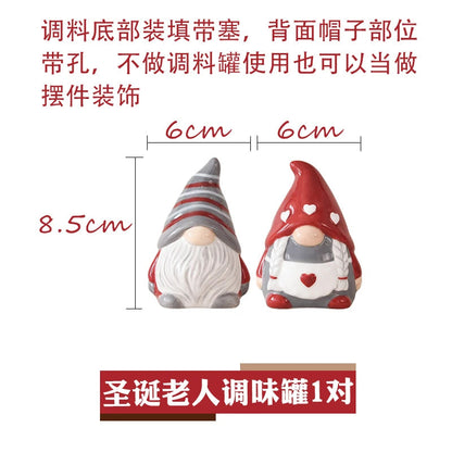 Christmas Hand-painted Ceramic Tableware Set Cute Christmas Steak Plate Embossed Underglaze Color Flat Plate Good Vibrations