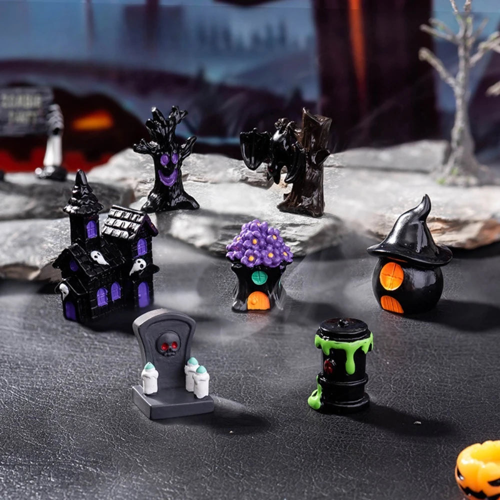 Micro-landscape Halloween decoration accessories mummy skull rabbit magic house ghost pumpkin ornaments  party decoration Good Vibrations