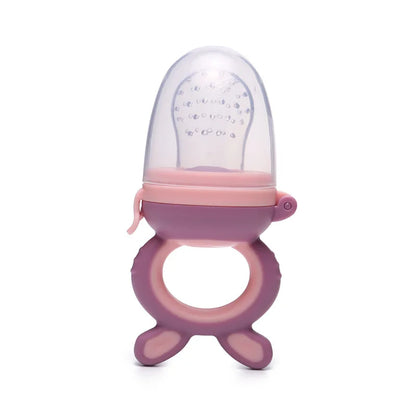 Infant Baby Food Fruit & Vegetable Feeder with Medium Mesh Bag Food Grade Liquid Silicone Yummy Nourishment Feeding Good Vibrations