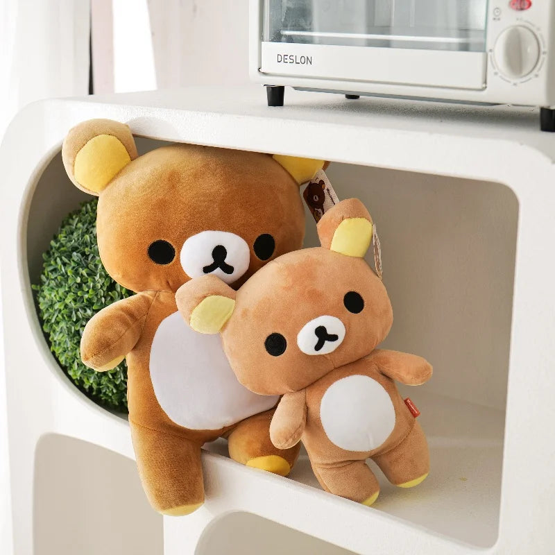 Anime Rilakkuma Cartoon Plush Doll Soft bear Toys Kawaii Room Decor Teddy Bear Plushies Cute Couple Bear Xmas Gifts For Girls Good Vibrations