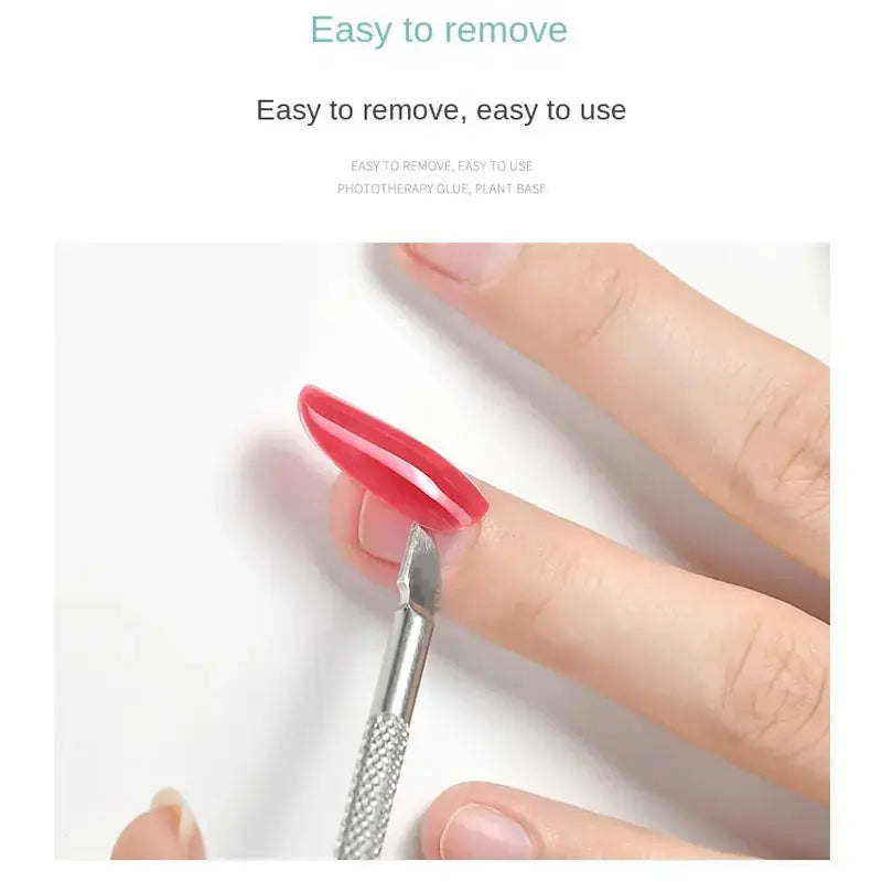 Strong Nail Glue for Acrylic Nail Tips-Fake, Brush On, Quick Dry, Easy Application Durable & Long-Lasting Fast Glue False Nails Good Vibrations