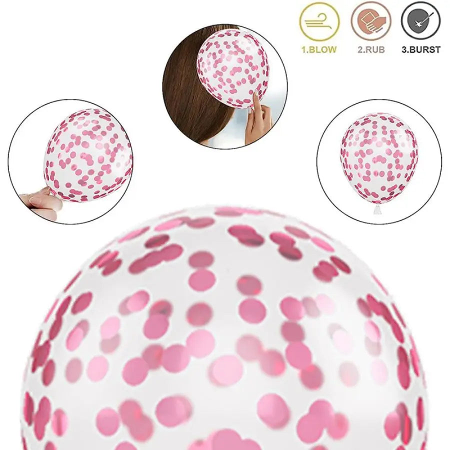 Balloons Wedding Party Supplies Baby Shower Valentine's Day Birthday Pink Happy Anniversary Decoration Girl Latex Child's Day Good Vibrations