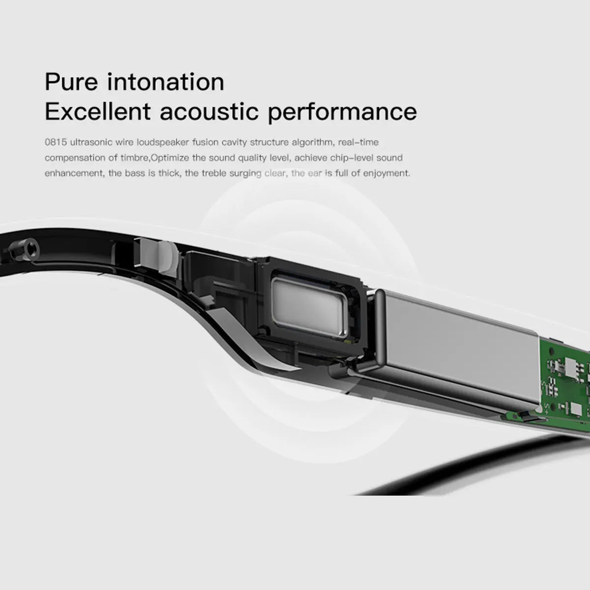 New smart glasses with auto-dimming lenses, built-in microphone and speaker, HD voice calls and HIFI sound quality. Good Vibrations