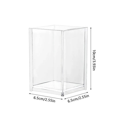 Make Up Organizer Plastic Makeup Brush Pot Storage Acrylic For Cosmetics Holder Desk Cosmetic Storage Container Good Vibrations