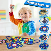 Busy Board Montessori Toys for Toddlers Sensory Toy Preschool Learning Educational Travel Activities For Boys Fine Motor Skills Good Vibrations