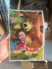 Girl and the Bear Birthday Decorations Disposable Tableware Tablecloth Cup Plate Napkin Balloons Baby Shower kids Party Favors Good Vibrations