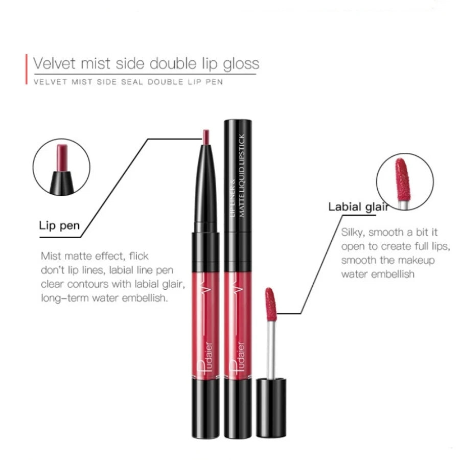 Ultra-Precise Waterproof Lip Liner - Lip Liners with High Pigment, Smooth, Sweatproof, Long-Lasting Wear for Perfect Lip Contour Good Vibrations