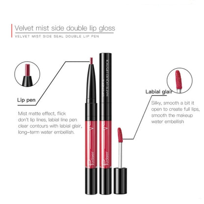 Ultra-Precise Waterproof Lip Liner - Lip Liners with High Pigment, Smooth, Sweatproof, Long-Lasting Wear for Perfect Lip Contour Good Vibrations