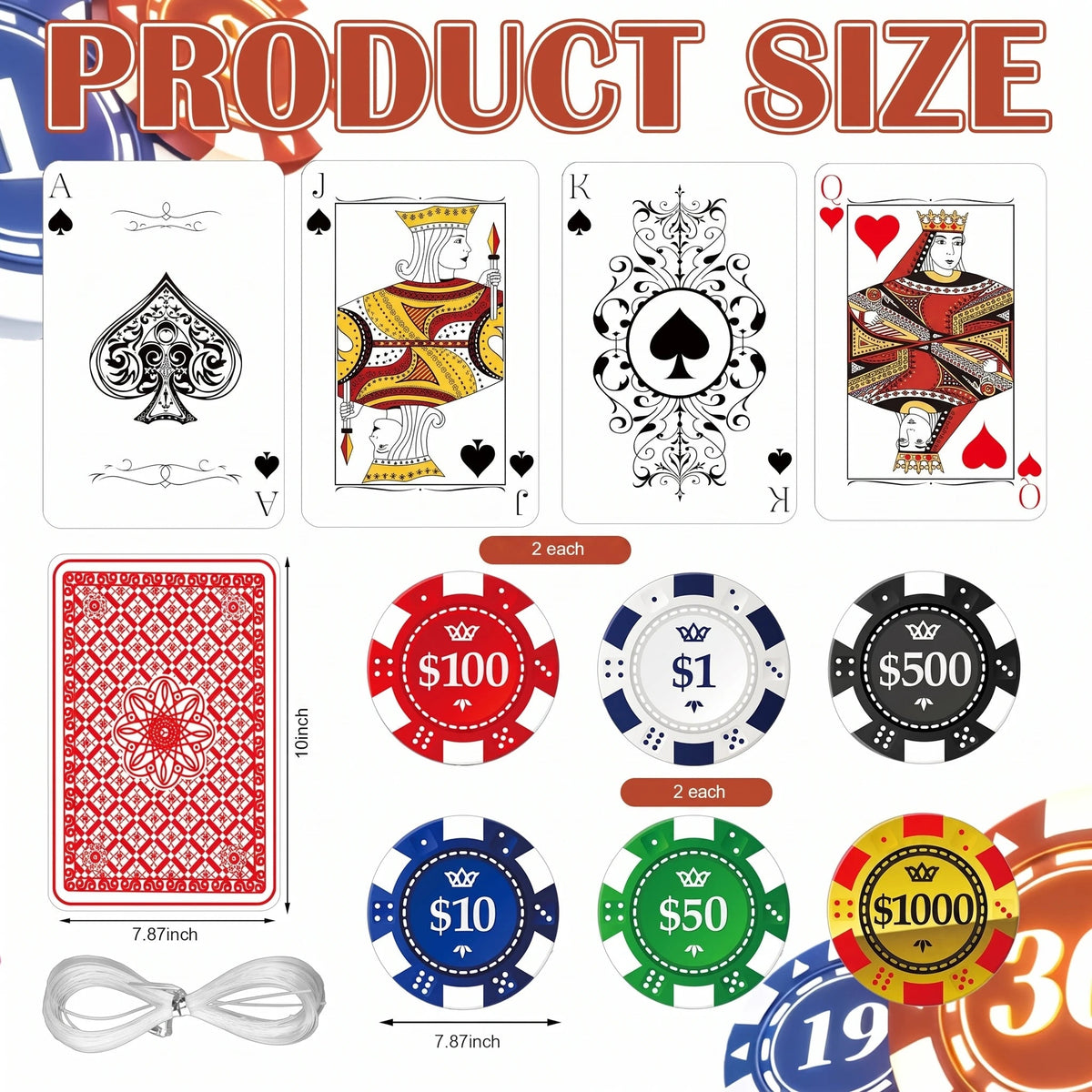 2D Casino Night Party Decorations Red Curtains Poker Dice Banners Photo Booth Props Bar Hanging Decor for Birthday Theme Event Good Vibrations