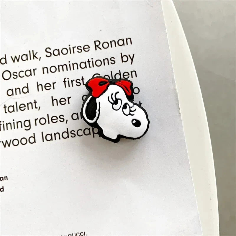 Snoopy Cartoon Cable Sleeve with Cable Bite Protector Soft USB Protective Data for IPhone USB Charger Cable Cord Protector Good Vibrations