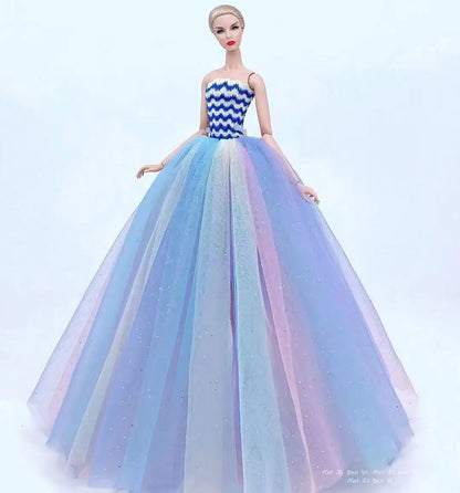 fashion for barbie elegant lady wedding dress for 30cm doll clothes princesa for bjd 1/6 dress long dress accessories Good Vibrations