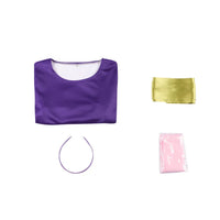 Daphne Blake Cosplay Costume Fancy TV Cosplay Doo Disguise Dress Headband Purple Set Girls Fancy Clothes Halloween for Women Good Vibrations