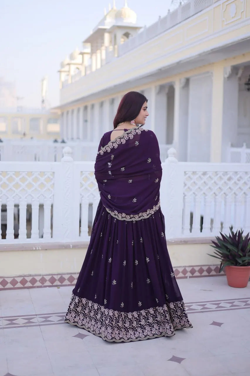 Designer Bridal Lehenga Choli Women Summer Party Wear Wedding Dresses Reversible Quick Dry Faux Georgette Low Price Bestselling Good Vibrations