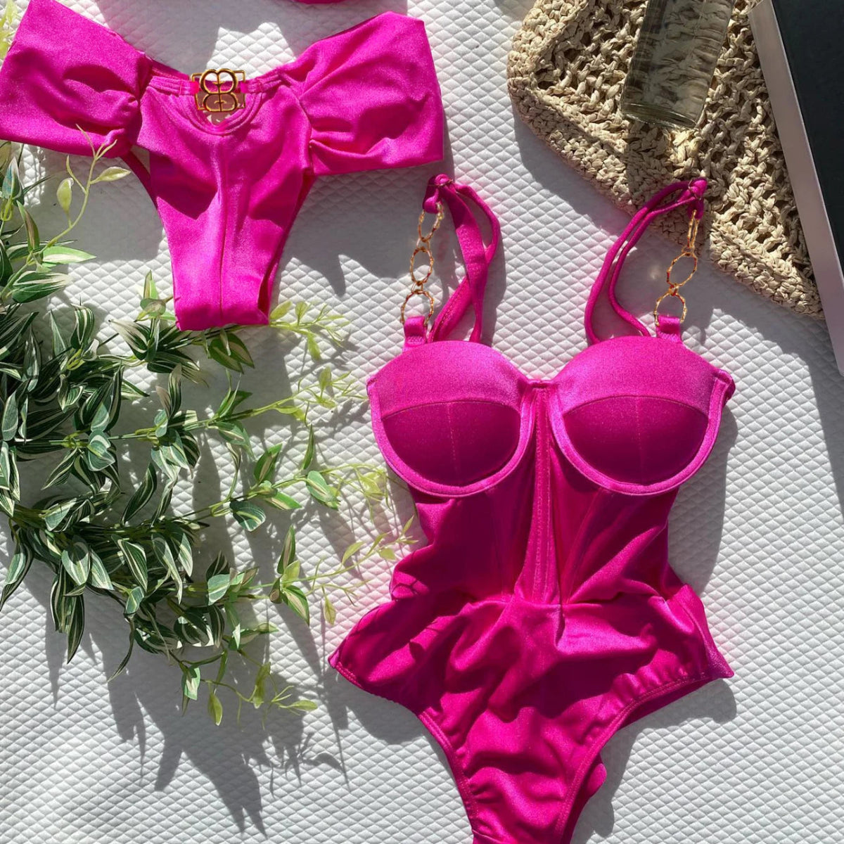 Sexy Push Up One Piece Swimsuit Women Swimwear Underwire Monokini Bathing Suits Swim Suit Wear Summer Beachwear Good Vibrations