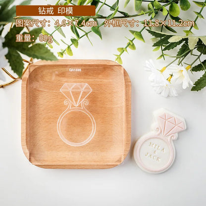Western Style Wedding Sugar Cookies Mold Valentine's Day Engagement Dessert Table Decoration Cake Molds DIY Baking Cookie Tools Good Vibrations