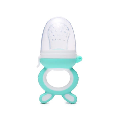 Infant Baby Food Fruit & Vegetable Feeder with Medium Mesh Bag Food Grade Liquid Silicone Yummy Nourishment Feeding Good Vibrations